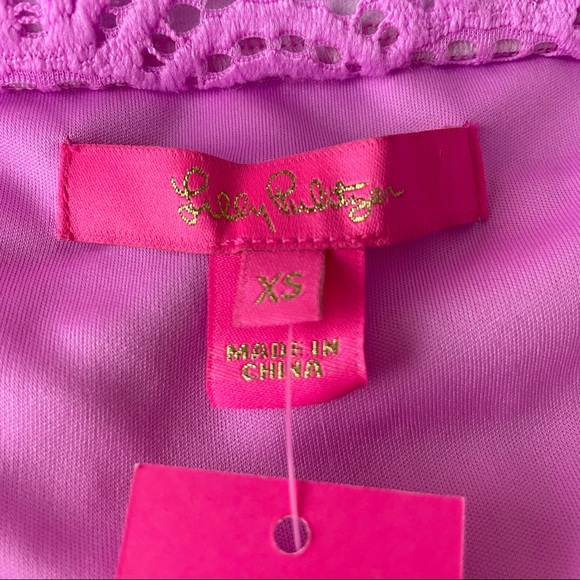 Lily Pulitzer NWT Off The Shoulder Dress in Lilac Rose - Picture 7 of 9